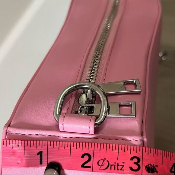 Dolls Kill oversize pink and black skull spiderweb coffin backpack. New in box - Picture 13 of 15